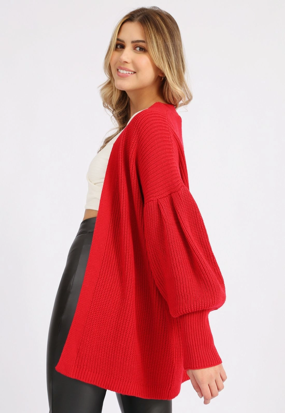 Kimono Tricô Manga Bufante