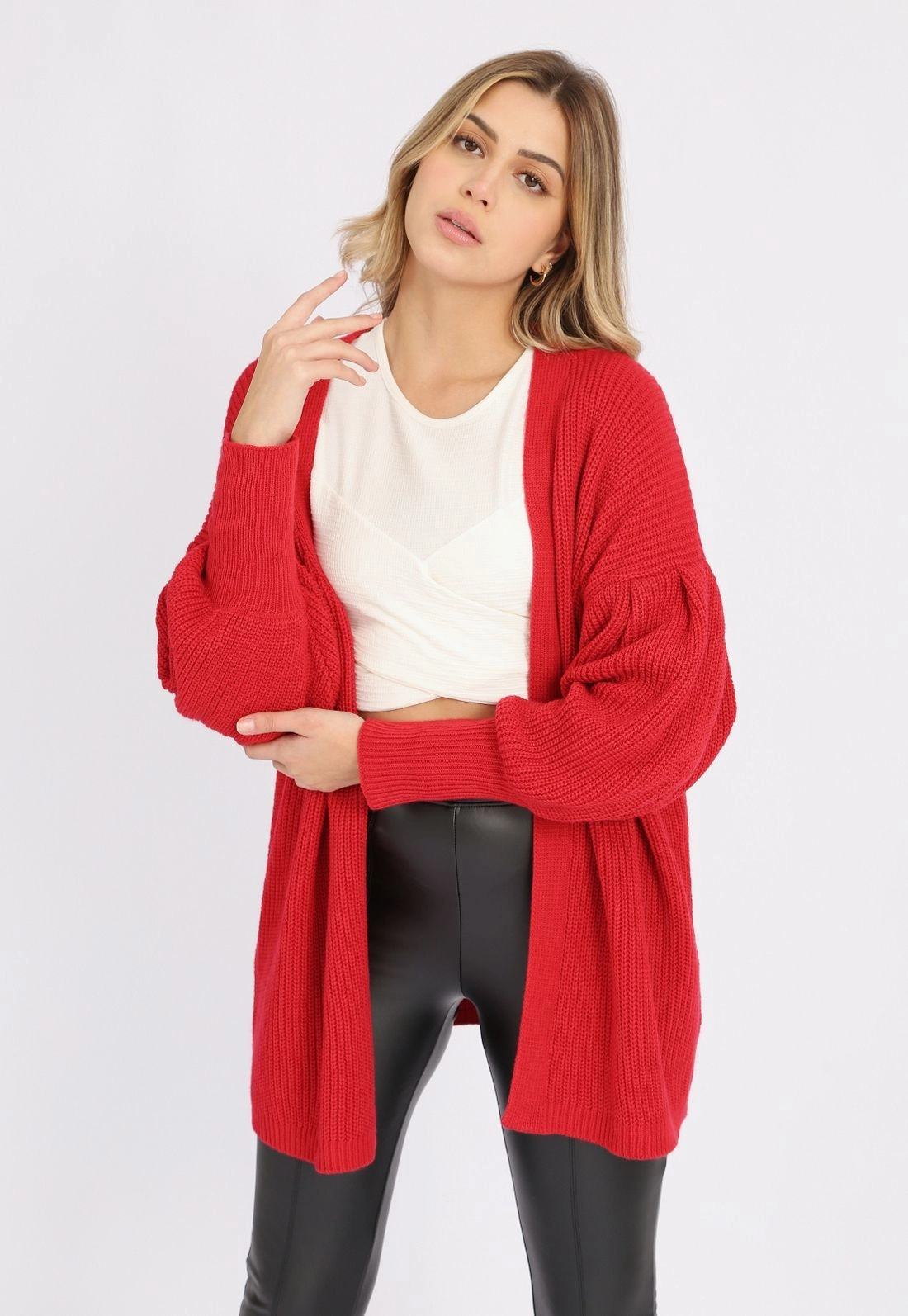 Kimono Tricô Manga Bufante