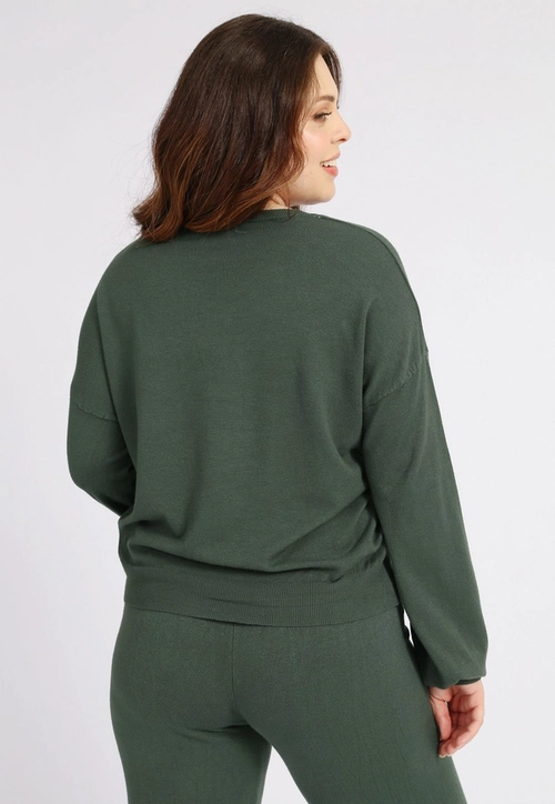 Blusa Tricô Manga Morcego g