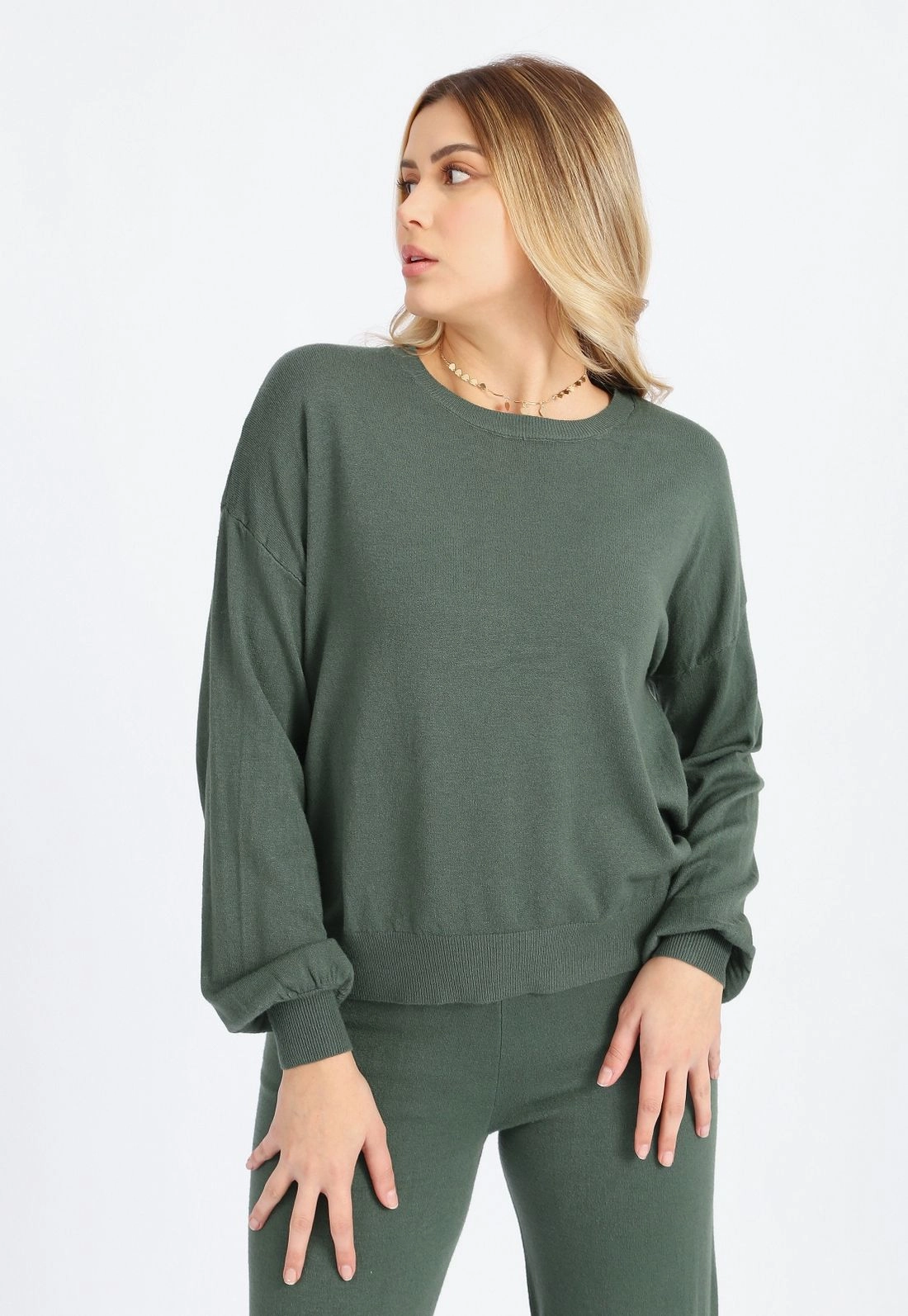 Blusa Tricô Manga Morcego g