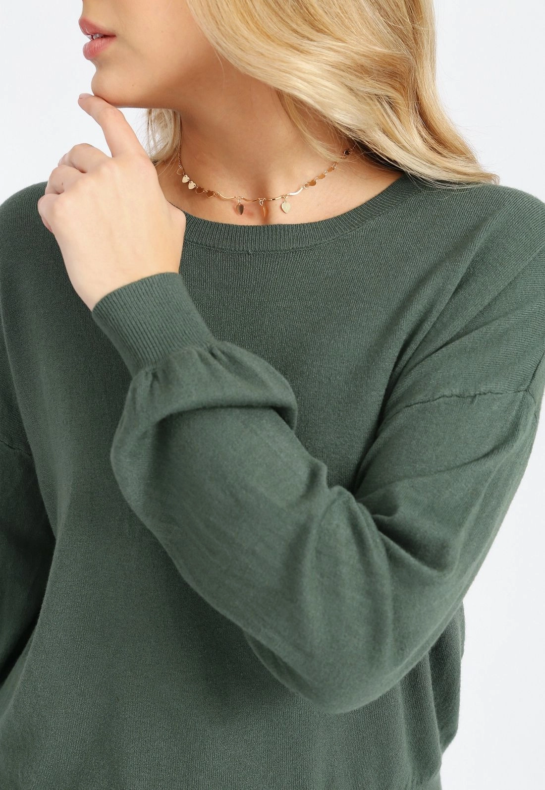 Blusa Tricô Manga Morcego g