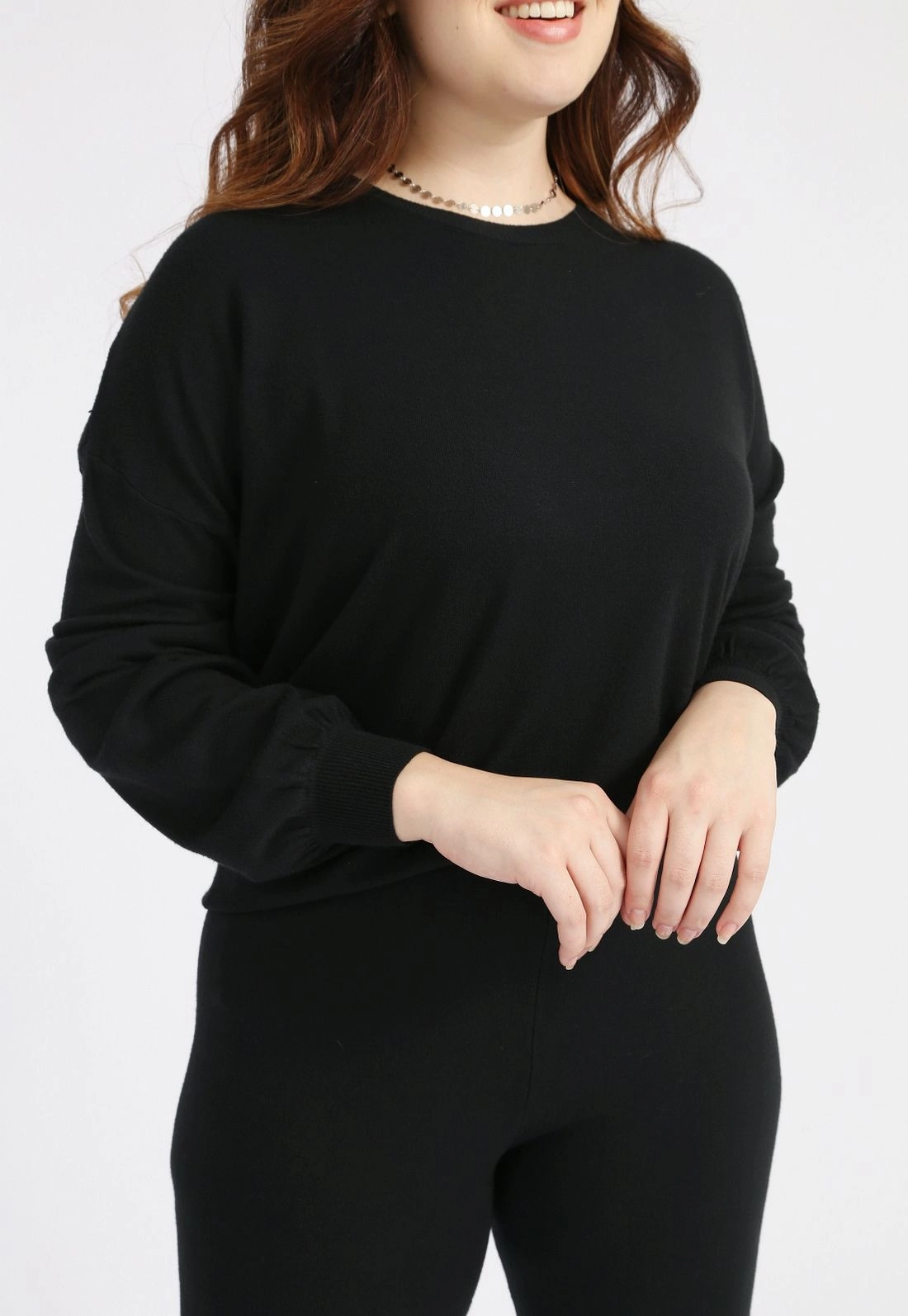 Blusa Tricô Manga Morcego g