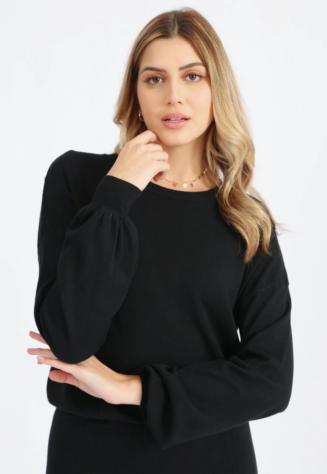 Blusa Tricô Manga Morcego g