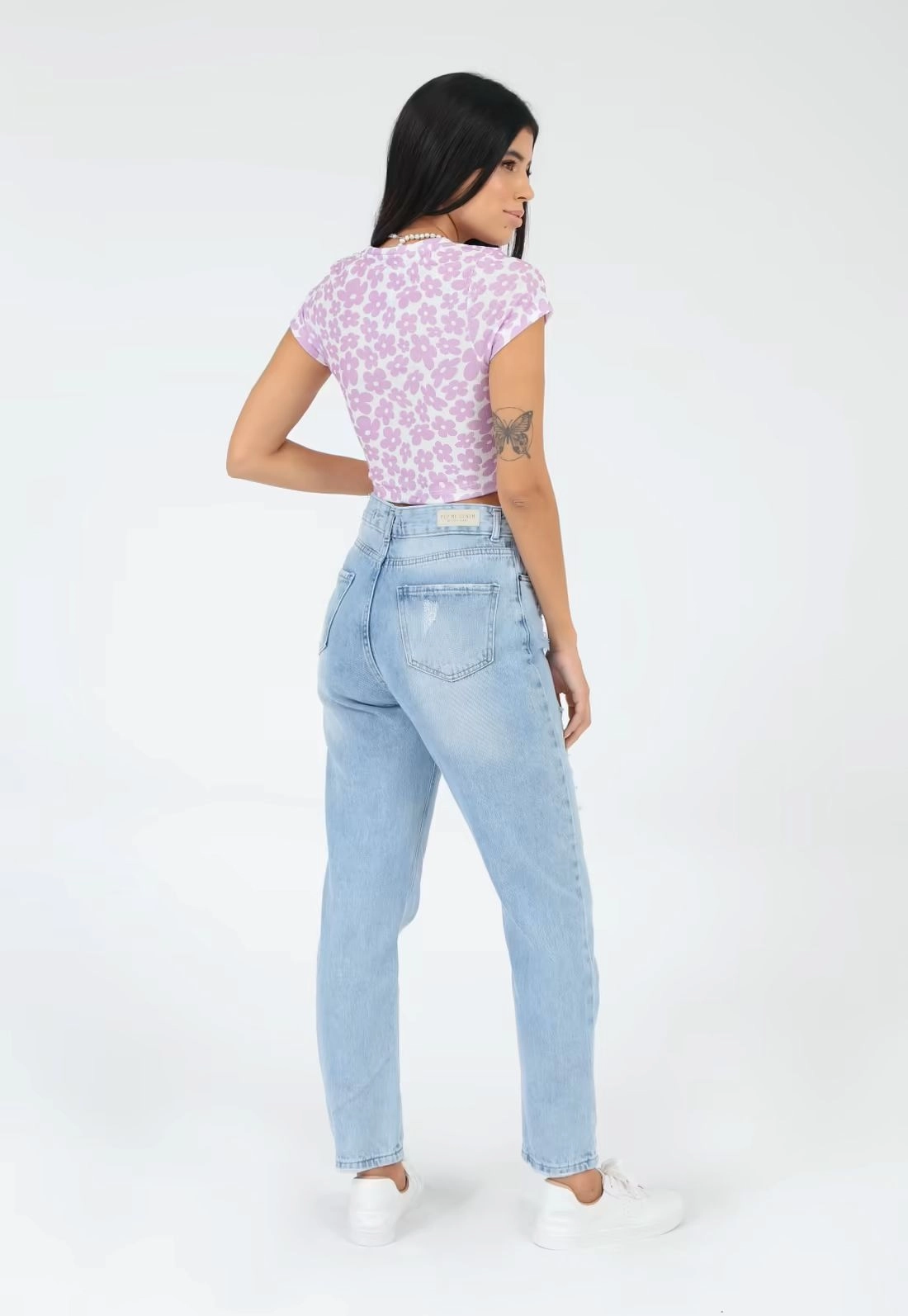 Calça Jeans Mom Destroyed
